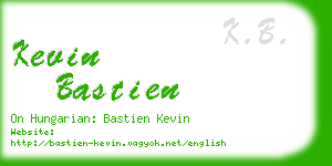 kevin bastien business card